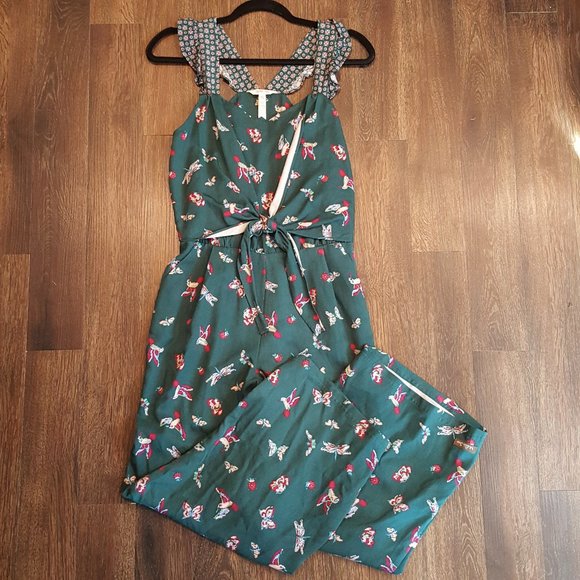 Matilda Jane Pants - Matilda Jane Evergreen Dream Humming Bird Jumpsuit
